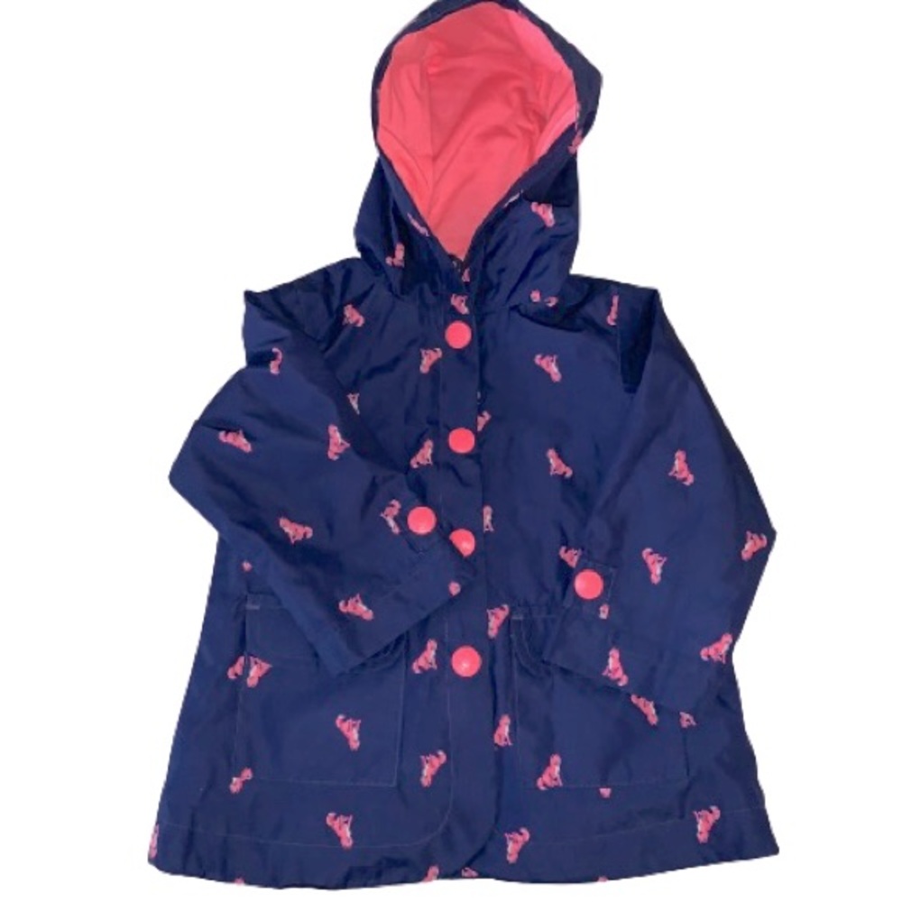 Carter’s Pink Cat Raincoat Size 18M